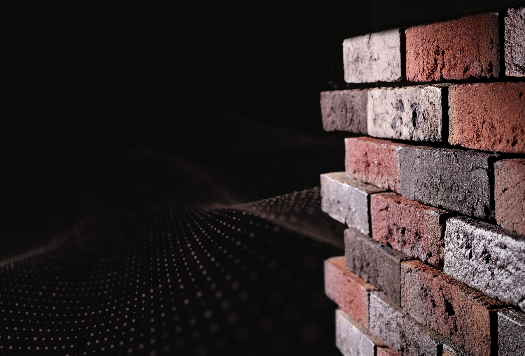 Detailed brickwork wall